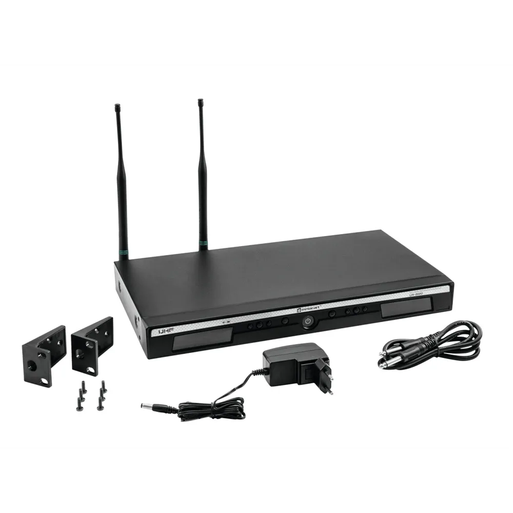 RELACART UR-222D 2-Kanal UHF-Empfänger 823-832 + 863-865 MHz