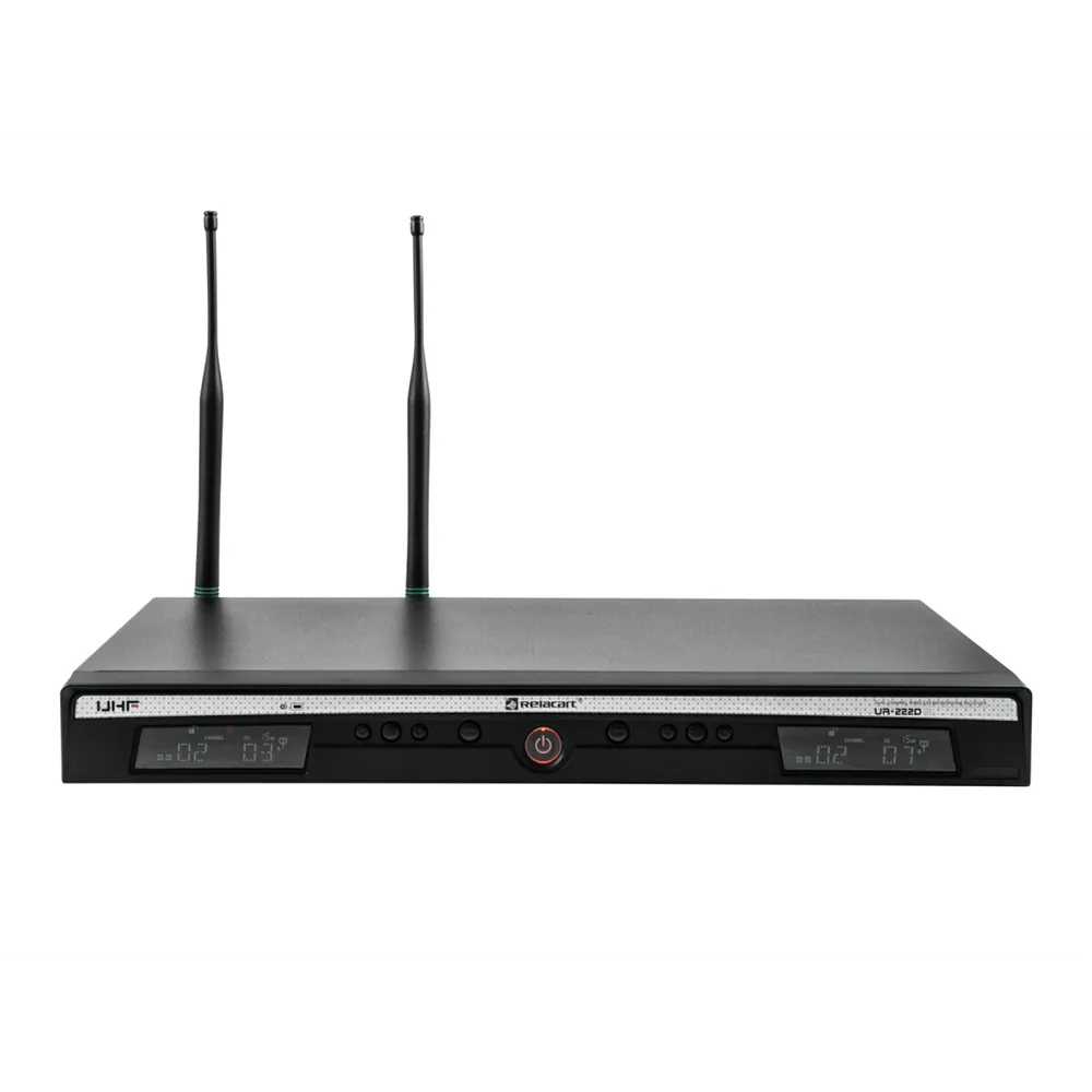 RELACART UR-222D 2-Kanal UHF-Empfänger 823-832 + 863-865 MHz