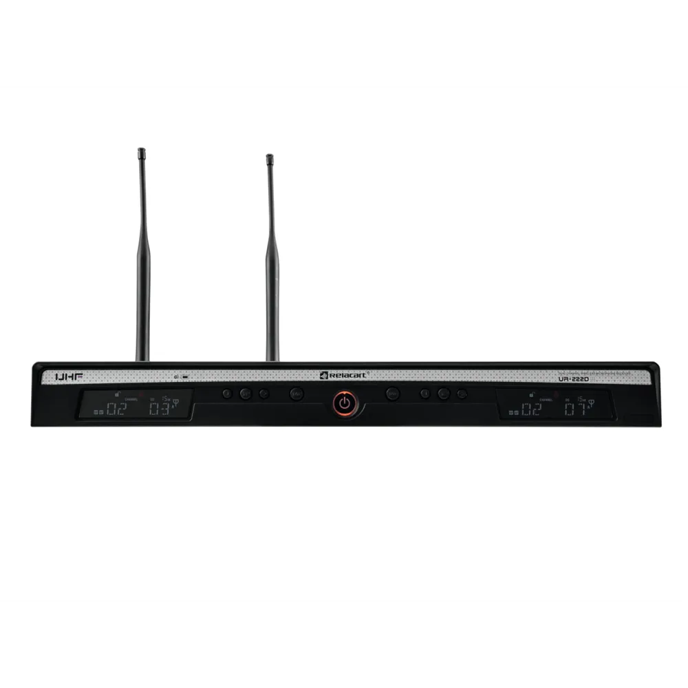 RELACART UR-222D 2-Kanal UHF-Empfänger 823-832 + 863-865 MHz