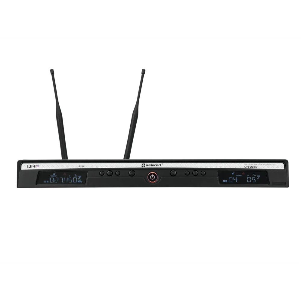 RELACART UR-222D 2-Kanal-UHF-System 823-832 + 863-865 MHz