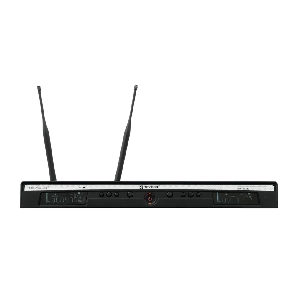 RELACART UR-260D 2-Kanal-UHF-Empfänger 823-832 + 863-865 MHz