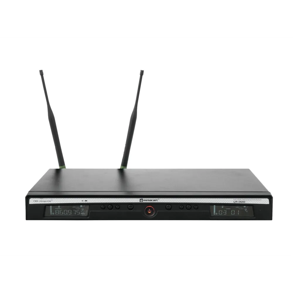 RELACART UR-260D 2-Kanal-UHF-Empfänger 823-832 + 863-865 MHz