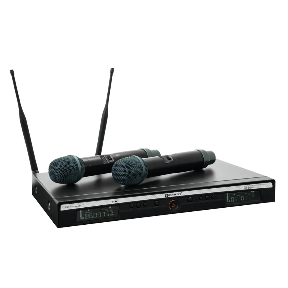 RELACART UR-260D 2-Kanal-UHF-System 823-832 + 863-865 MHz