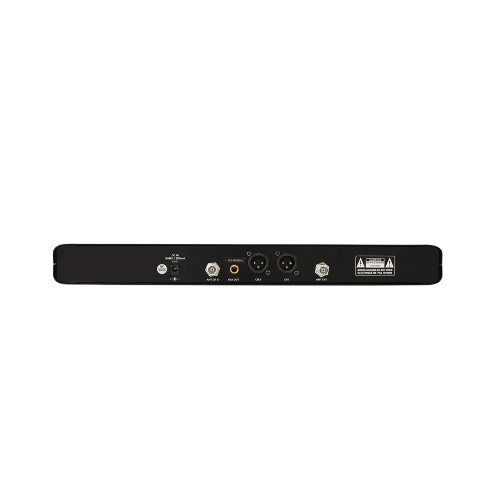 OMNITRONIC UHF-302 2-Kanal-Funkmikrofonsystem 823-832/863-865MHz