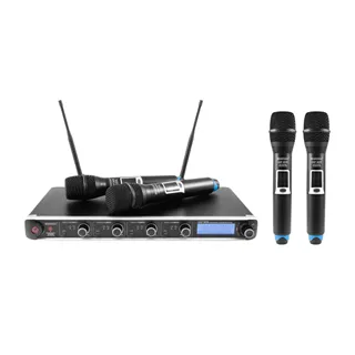 OMNITRONIC UHF-304 4-Kanal-Funkmikrofonsystem 823-832/863-865MHz