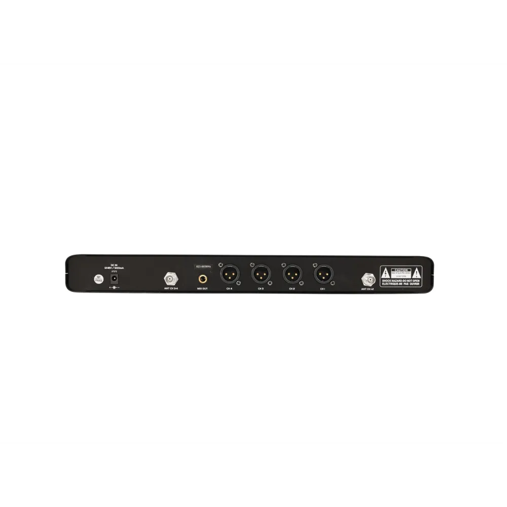 OMNITRONIC UHF-304 4-Kanal-Funkmikrofonsystem 823-832/863-865MHz