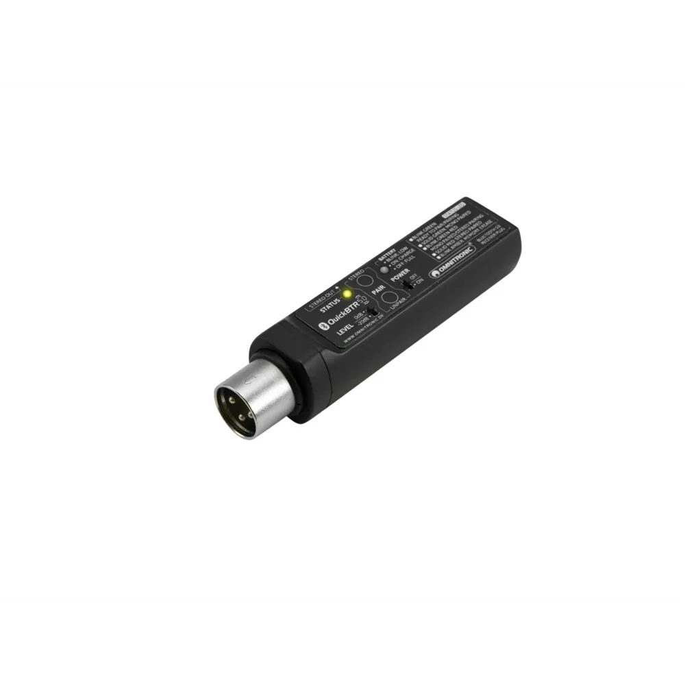 OMNITRONIC QuickBTR-5.0 XLR AptX Bluetooth 5.0 Receiver