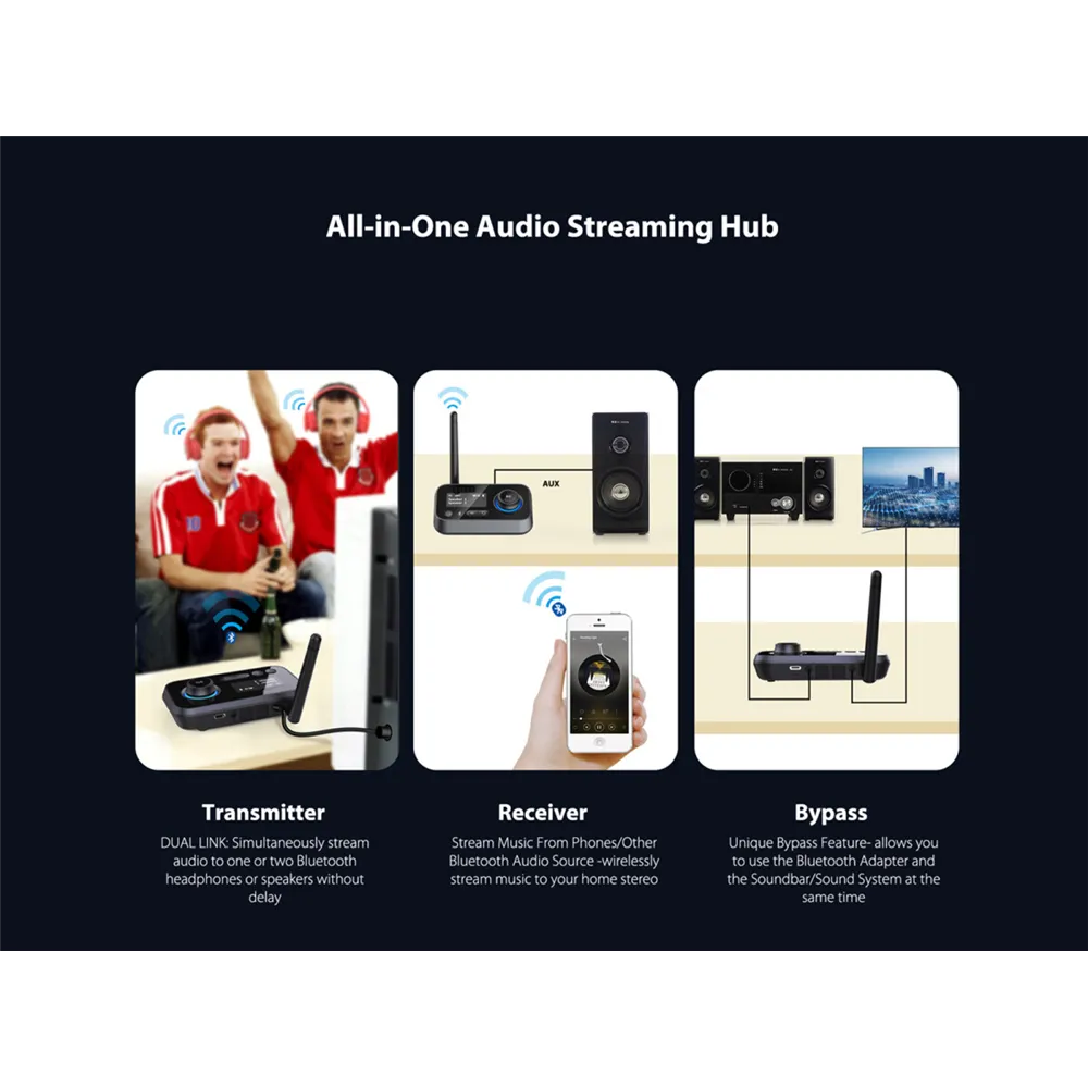 OMNITRONIC BDT-5.2PRO Aptx HD Bluetooth Transceiver