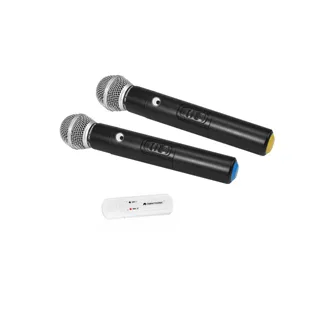OMNITRONIC UWM-2HH USB Funkmikrofon-Set mit zwei Handmikrofonen