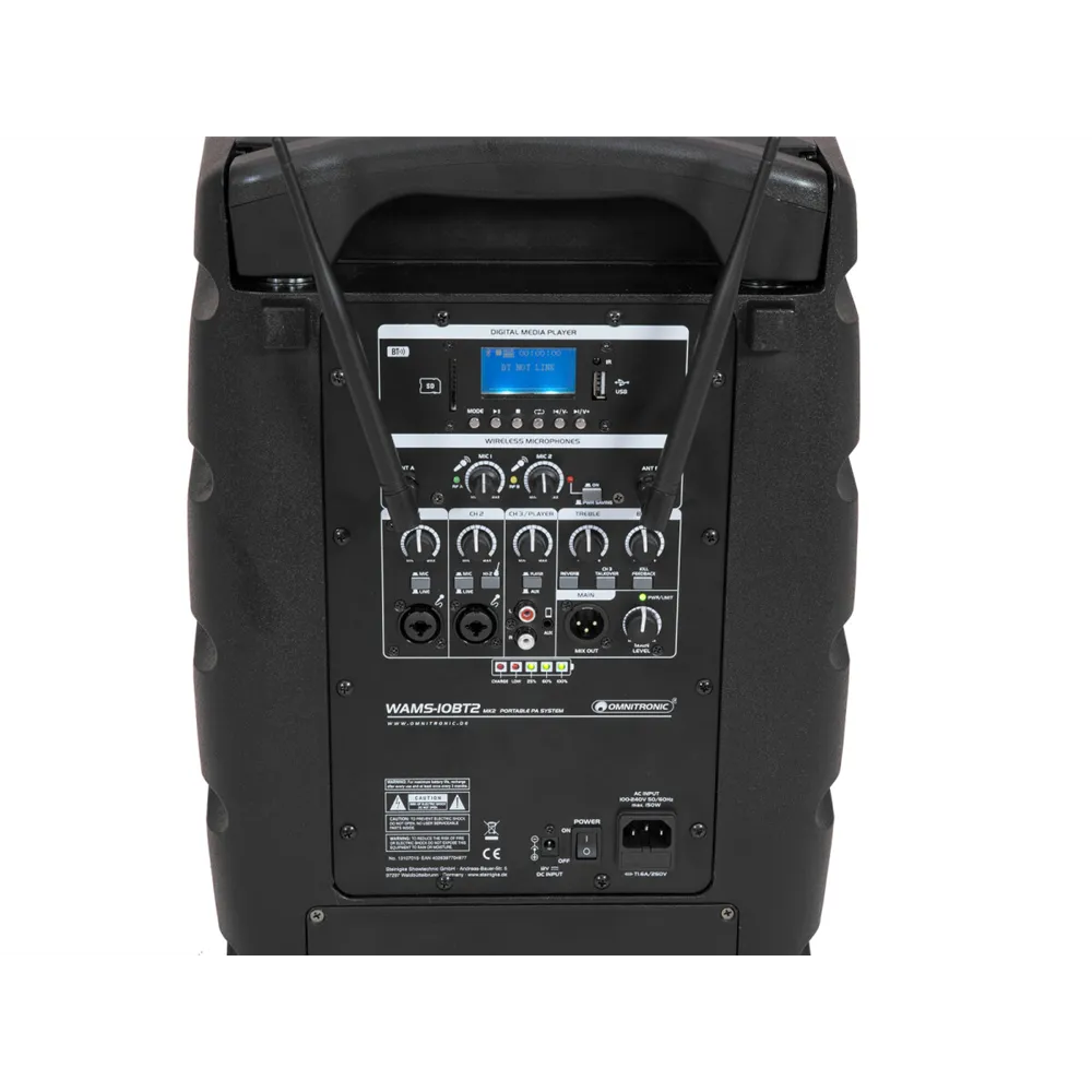 OMNITRONIC WAMS-10BT2 MK2 Drahtlos-PA-System