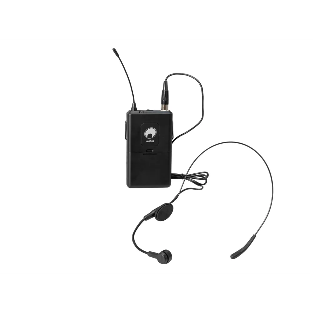 OMNITRONIC WAMS-12 Taschensender inkl. Kopfbügelmikrofon 863MHz