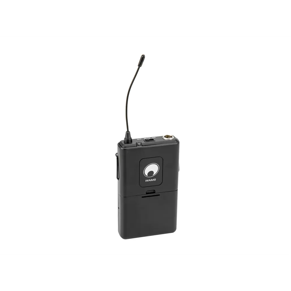 OMNITRONIC WAMS-12 Taschensender inkl. Kopfbügelmikrofon 863MHz