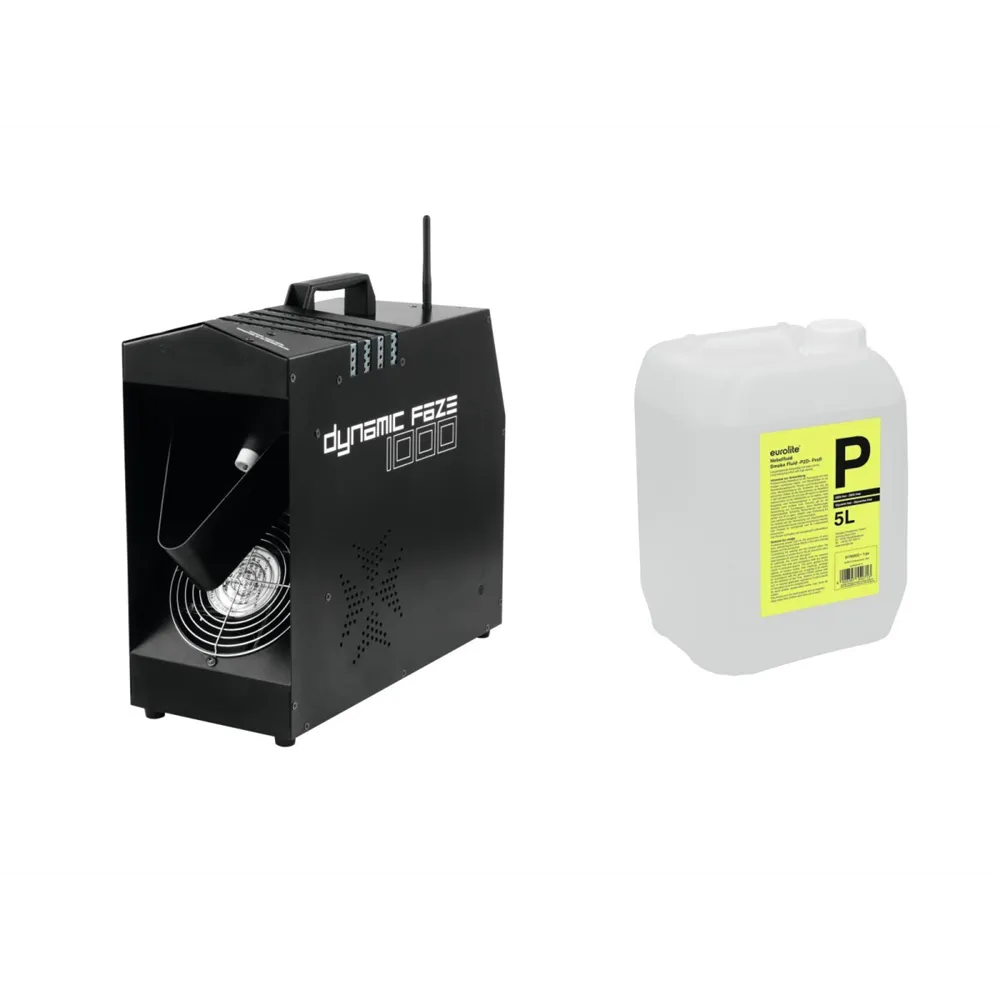 EUROLITE Set Dynamic Faze 1000 + Smoke Fluid -P2D- 5l