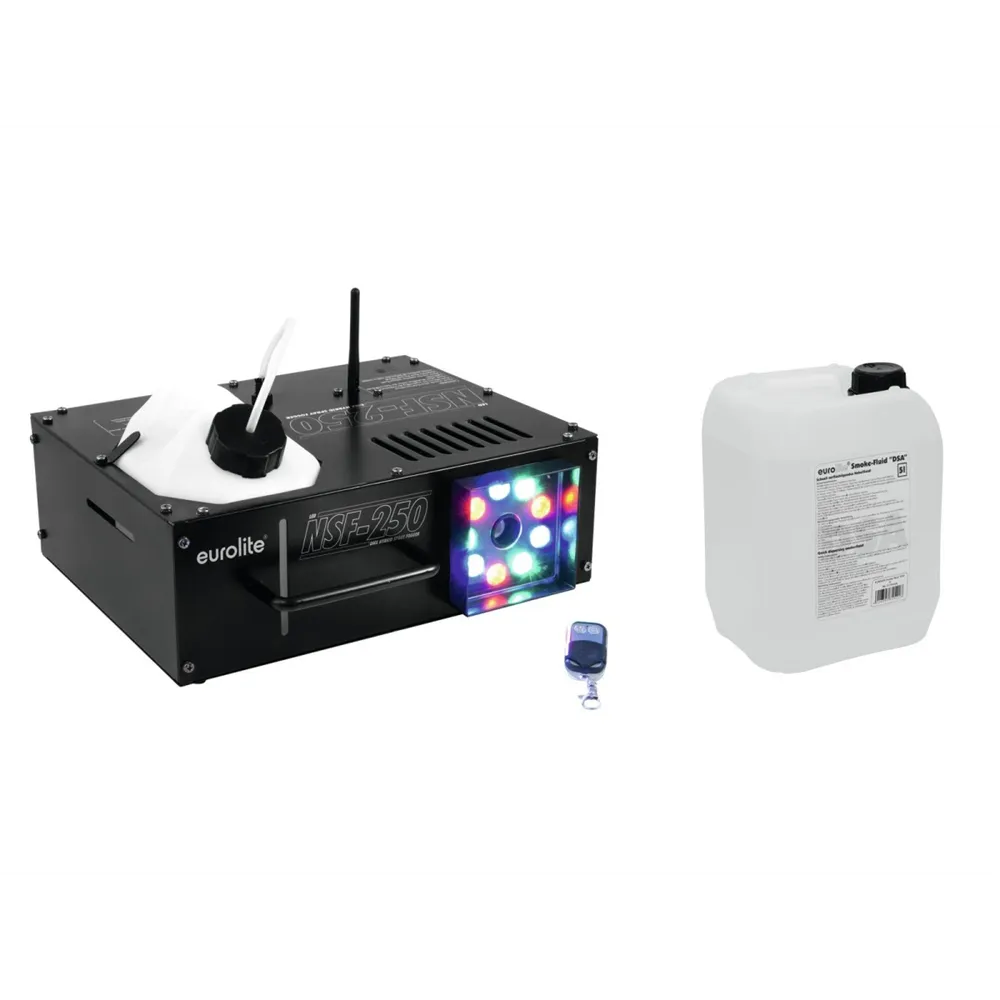 EUROLITE Set NSF-250 + Smoke Fluid -DSA- 5l
