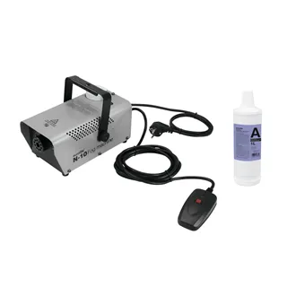 EUROLITE Set N-10 silber + A2D Action Nebelfluid 1l