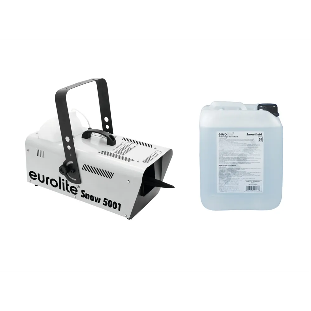 EUROLITE Set Snow 5001 Schneemaschine + Schneefluid 5l