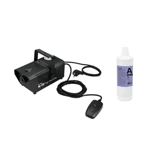EUROLITE Set N-10 schwarz + A2D Action Nebelfluid 1l