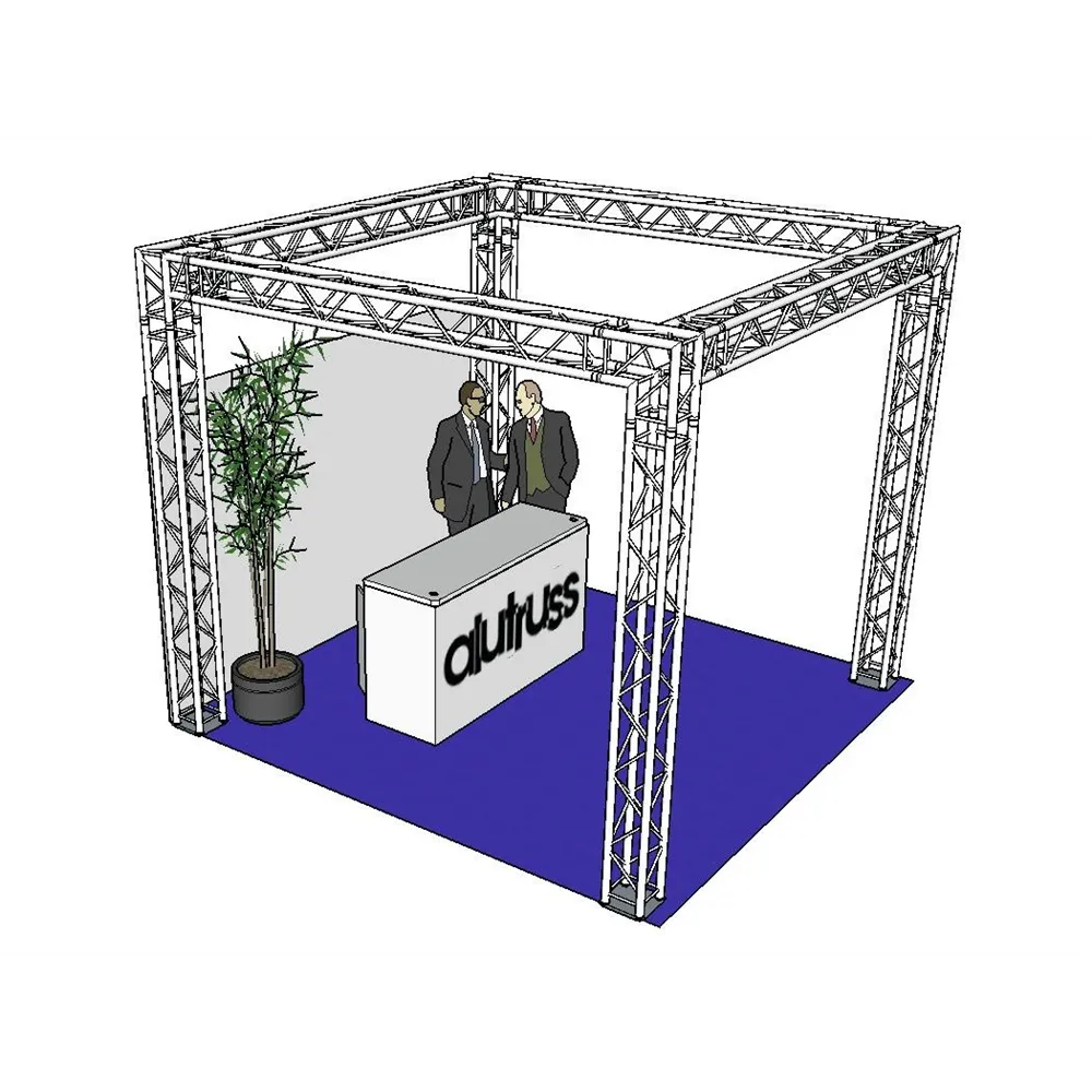 ALUTRUSS Traversenset QUADLOCK 6082 Quadrat 4x4x3,5m (BxTxH)