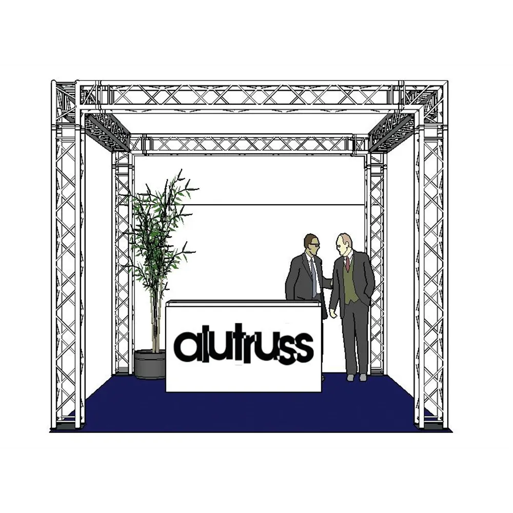 ALUTRUSS Traversenset QUADLOCK 6082 Quadrat 4x4x3,5m (BxTxH)