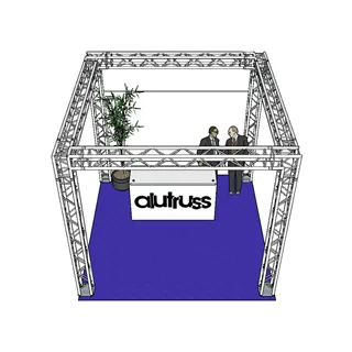 ALUTRUSS Traversenset QUADLOCK 6082 Quadrat 4x4x3,5m (BxTxH)