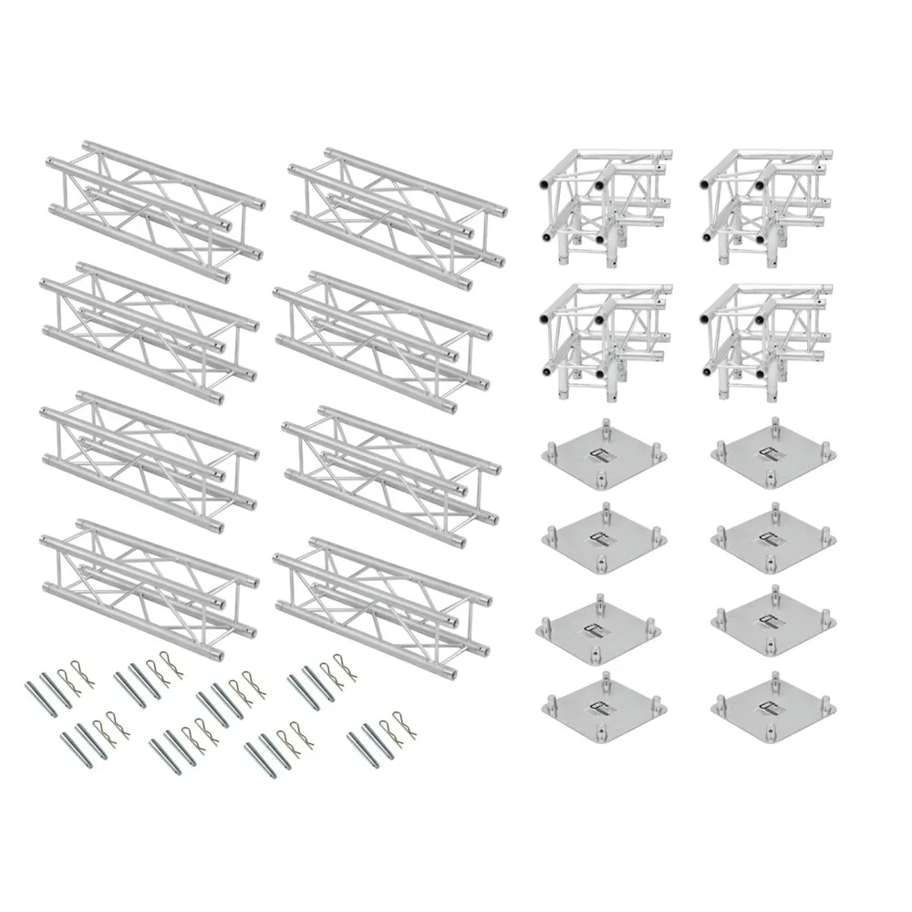ALUTRUSS Traversenset QUADLOCK 6082 Quadrat 4x4x3,5m (BxTxH)