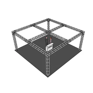 ALUTRUSS Traversenset QUADLOCK 6082 Quadrat 7,71x7,71x3,5m (BxTxH)
