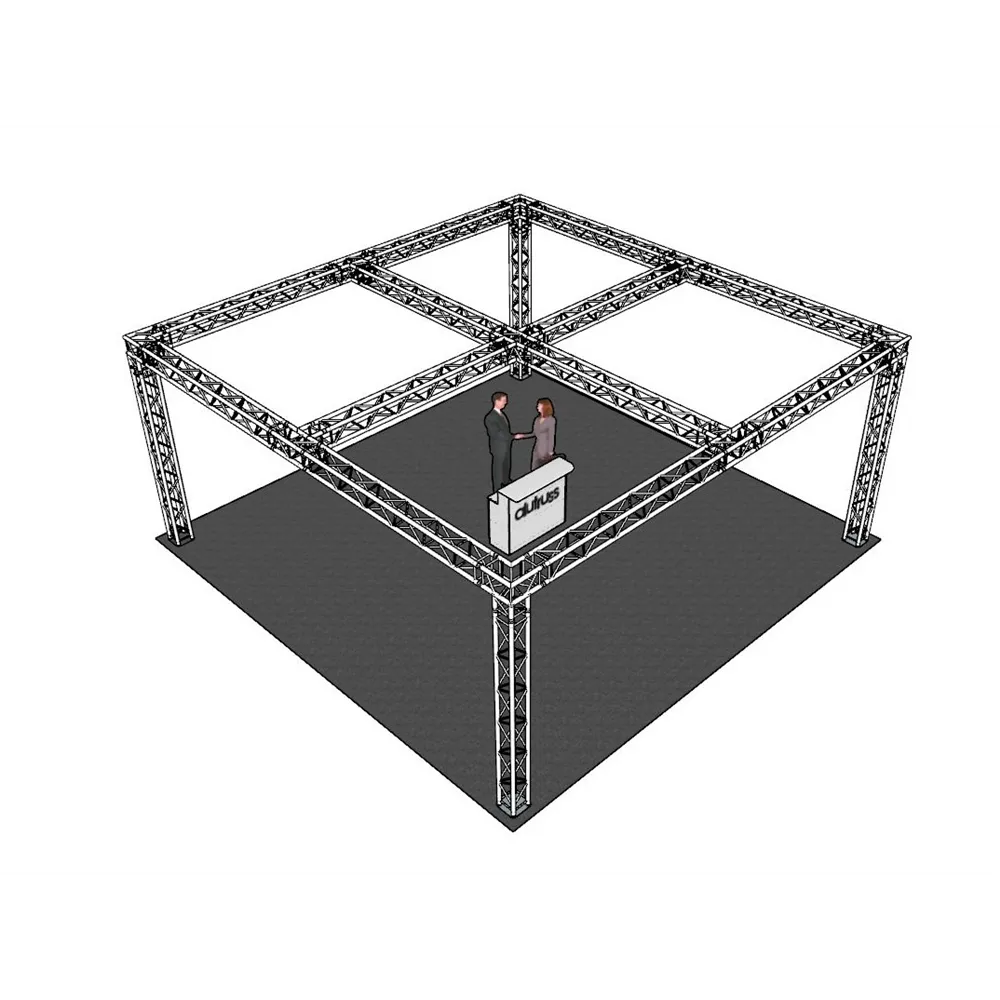 ALUTRUSS Traversenset QUADLOCK 6082 Quadrat 7,71x7,71x3,5m (BxTxH)