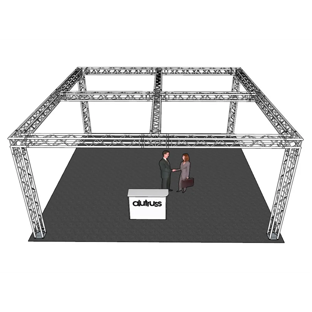 ALUTRUSS Traversenset QUADLOCK 6082 Quadrat 7,71x7,71x3,5m (BxTxH)