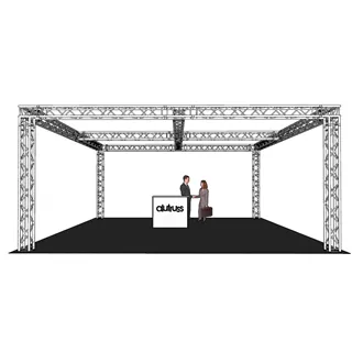 ALUTRUSS Traversenset QUADLOCK 6082 Quadrat 7,71x7,71x3,5m (BxTxH)