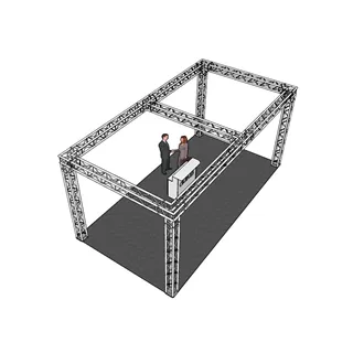 ALUTRUSS Traversenset QUADLOCK 6082 Rechteck 7,71x4x3,5m (BxTxH)