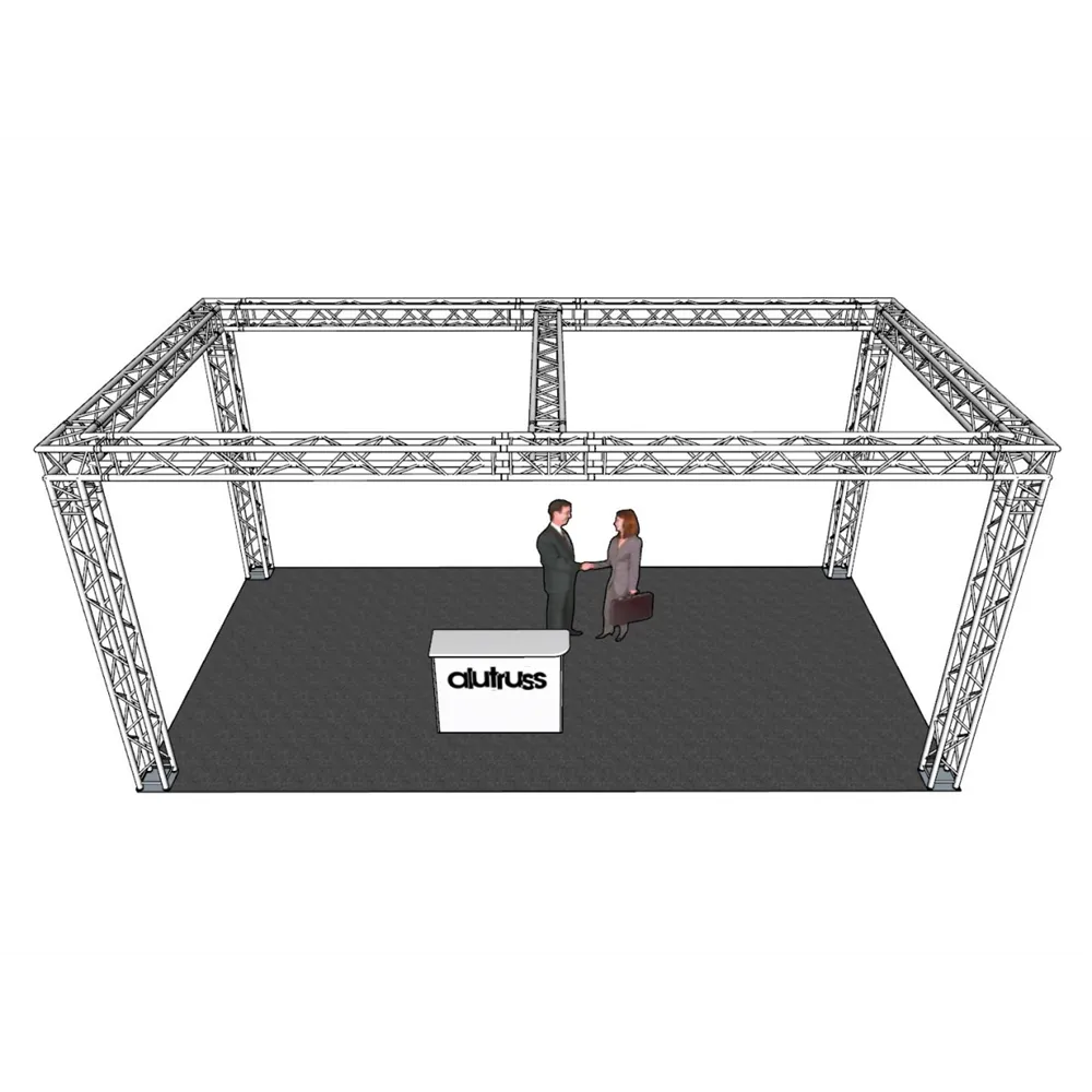ALUTRUSS Traversenset QUADLOCK 6082 Rechteck 7,71x4x3,5m (BxTxH)
