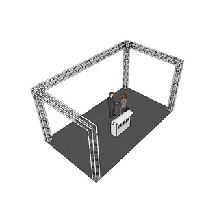 ALUTRUSS Traversenset QUADLOCK 6082 U-Form 7x4x3,5m (BxTxH)