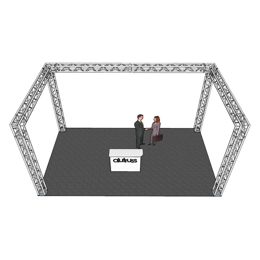 ALUTRUSS Traversenset QUADLOCK 6082 U-Form 7x4x3,5m (BxTxH)