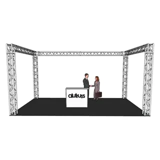 ALUTRUSS Traversenset QUADLOCK 6082 U-Form 7x4x3,5m (BxTxH)