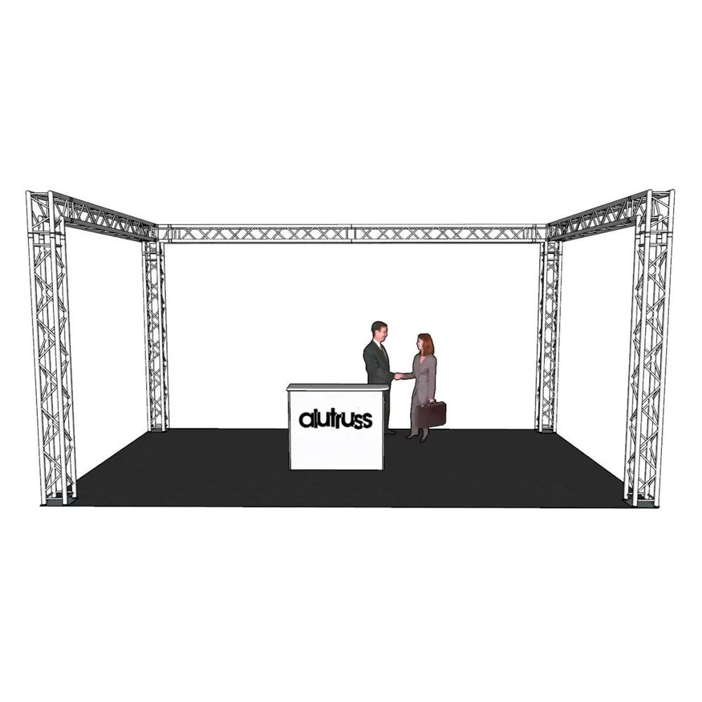 ALUTRUSS Traversenset QUADLOCK 6082 U-Form 7x4x3,5m (BxTxH)