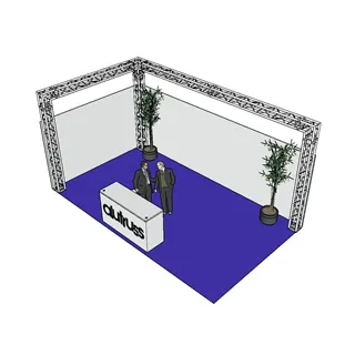 ALUTRUSS Traversenset QUADLOCK 6082 L-Form 7x4x3,5m (BxTxH)