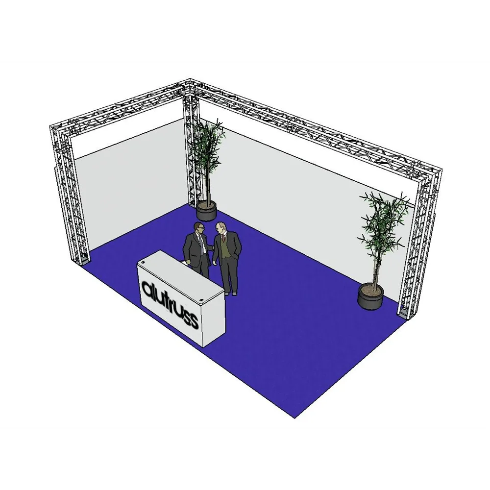 ALUTRUSS Traversenset QUADLOCK 6082 L-Form 7x4x3,5m (BxTxH)