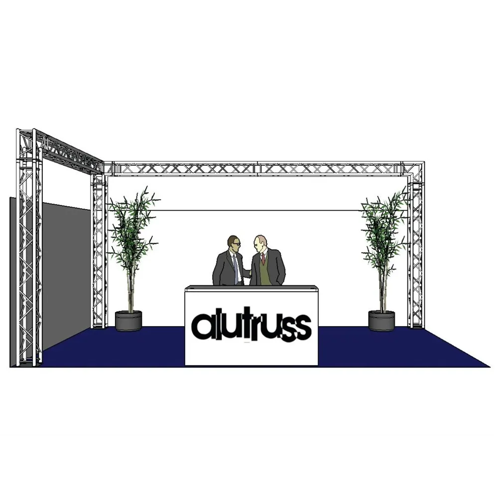 ALUTRUSS Traversenset QUADLOCK 6082 L-Form 7x4x3,5m (BxTxH)
