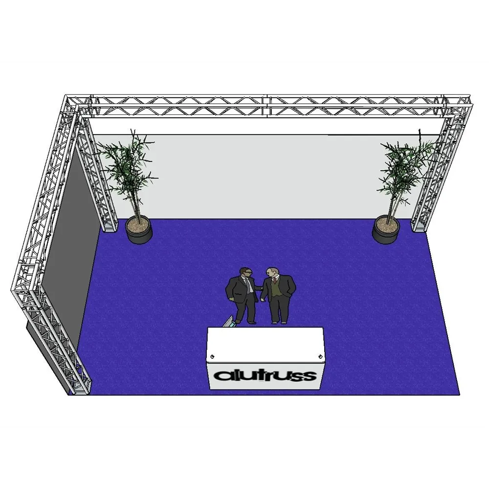 ALUTRUSS Traversenset QUADLOCK 6082 L-Form 7x4x3,5m (BxTxH)