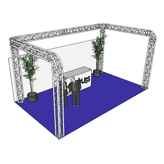 ALUTRUSS Traversenset QUADLOCK 6082R U-Form 7x4x3,5m (BxTxH)