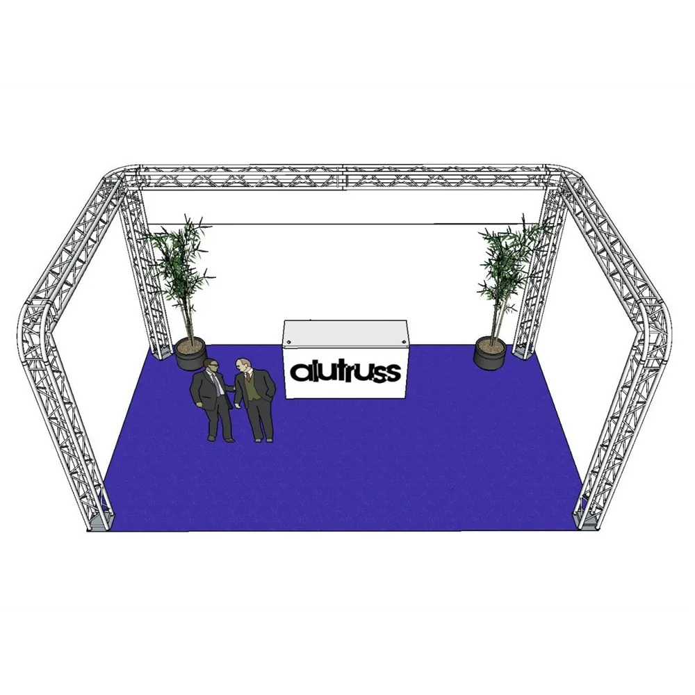 ALUTRUSS Traversenset QUADLOCK 6082R U-Form 7x4x3,5m (BxTxH)