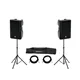 OMNITRONIC Set 2x XKB-215A + Boxenhochständer MOVE MK2