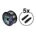 EUROLITE Set DMX Kabel 2x0,22 100m sw + 10 Verbinder
