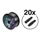 EUROLITE Set DMX Kabel 2x0,22 100m sw + 40 Verbinder