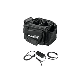 EUROLITE Set SB-14 Soft-Bag + Ladegerät 4x AKKU Flat Light 1