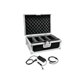 EUROLITE Set Flightcase 4x AKKU Flat Light 1 + Ladegerät
