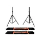 OMNITRONIC Set 2x BS-2 EU Boxenhochständer + 2x Tragetasche
