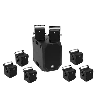 OMNITRONIC Set BOB-10A sw + 8x BOB-4 sw