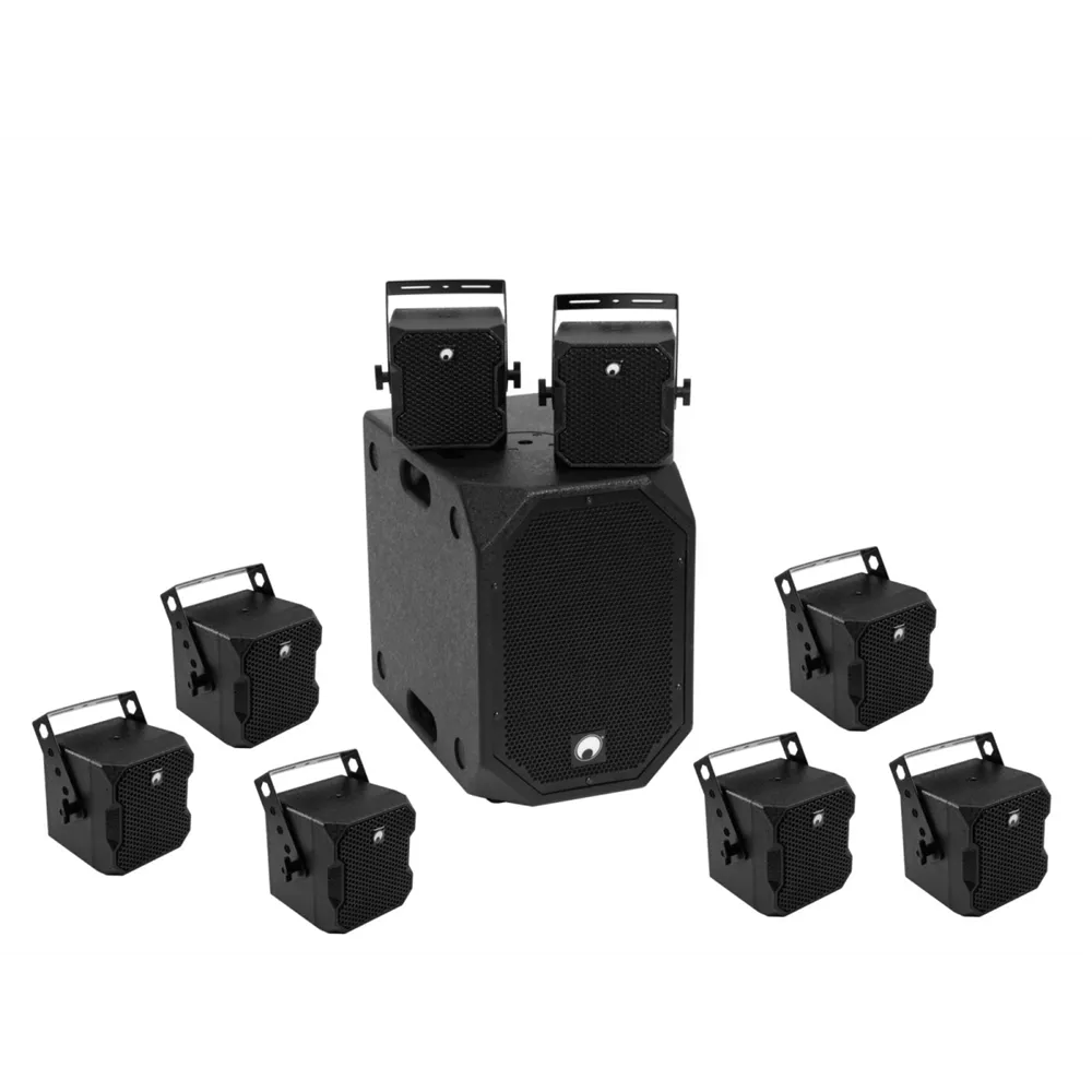 OMNITRONIC Set BOB-10A sw + 8x BOB-4 sw
