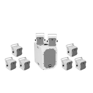 OMNITRONIC Set BOB-10A ws + 8x BOB-4 ws